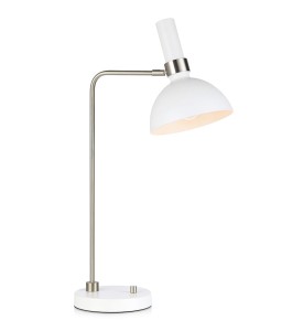 LARRY Table 1L White/Steel 107502