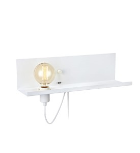 MULTI Kinkiet/Półka USB 1L Biały 106969
