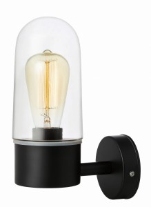 ZEN Wall1L Black/Clear IP44 107800