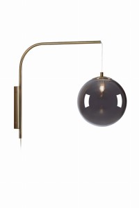 DIONE Wall 1L Smoke/Antique Brass 108419