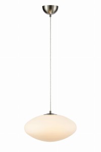LOCUS Pendant 1L White/Steel 108437