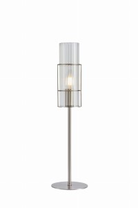 TUBO Table 1L 50cm Satin Nickel/Clear 108557