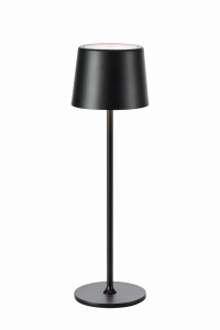FIORE Rechargeable Table Matt Black B/O 108653