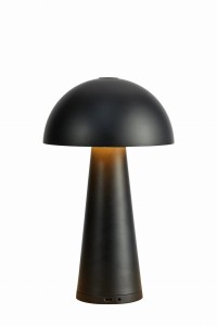 FUNGI Rechargeable Table Matt Black B/O 108655