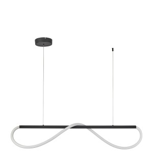 Lampa wisząca Meleca S 1xLED LP-2345/1P S BK Light Prestige