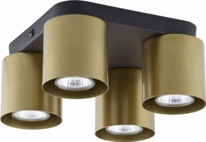 VICO BLACK/GOLD LAMPA SUFITOWA 4 PŁ 6511 TK Lighting