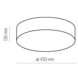 RONDO BLACK LAMPA SUFITOWA 4 PŁ 450 1088 TK Lighting