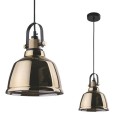 Lampa wisząca z kloszem szklanym metalizowanym średnica 20cm złota 9153 Nowodvorski
