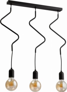 Lampa wisząca ZIGZAG 3 czarna 2440 TK Lighting