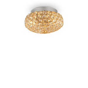 KING PL3 złota 075402 Ideal lux