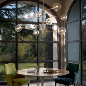 EQUINOXE SP12 OTTONE ANTICO mosiądz 200125 Ideal lux