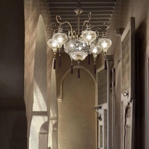 HAREM SP9 antyczny mosiądz 116006 Ideal lux