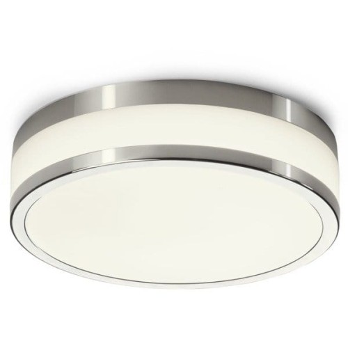 Plafon szklany średnica 25cm kolor chrom 9501 Nowodvorski
