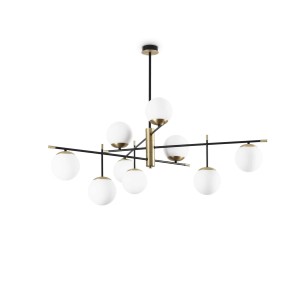 GOURMET Czarny 289489 Ideal lux