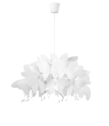 Lampa wisząca motyle średnica 50cm biała LP-3439/1P Light Prestige