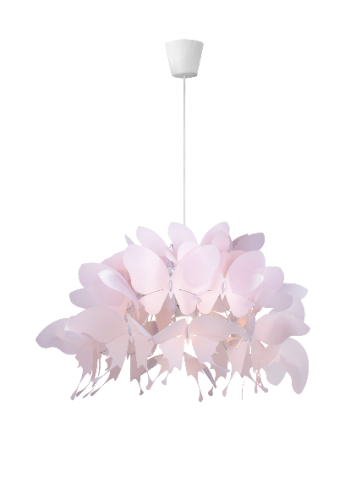 Lampa wisząca motyle średnica 50cm różowa LP-3439/1P Light Prestige