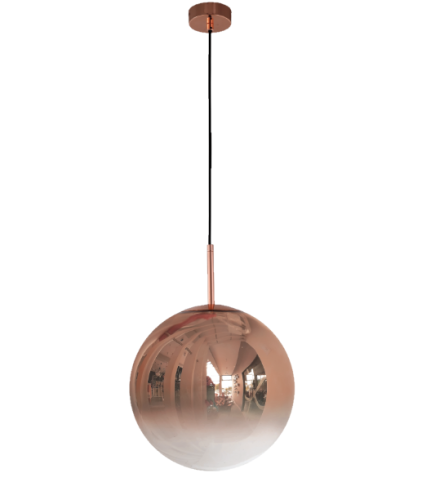 Lampa wisząca kula średnica 30cm miedziana LP-2844/1P Light Prestige