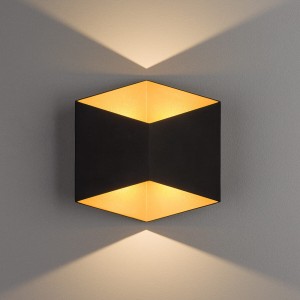 Kinkiet lampa ścienna TRIANGLES LED BLACK-GOLD 8141 Nowodvorski