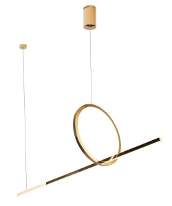 Maxlight Lozanna P0390 Lampa Wisząca Złota