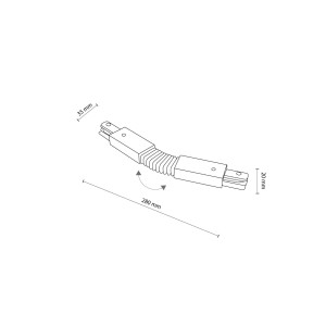 TRACER ZŁĄCZE ELASTYCZNE BIALE TRACER CONNECTORS 4071 TK Lighting