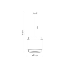 BOHO BLACK LAMPA WISZĄCA 1 PŁ 6542 TK Lighting