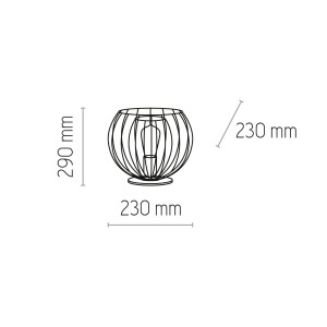 JAULA LAMPKA NOCNA 1 PŁ 5283 TK Lighting