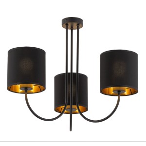 TORENS BLACK LAMPA SUFITOWA 3 PŁ 4594 TK Lighting