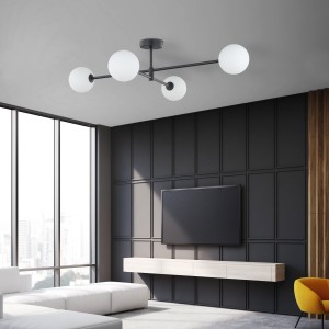 SARIUS BLACK LAMPA SUFITOWA 4 PŁ 4735 TK Lighting