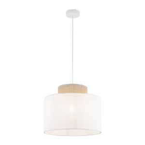 DUO WHITE JUTA LAMPA WISZĄCA 1 1856 TK Lighting