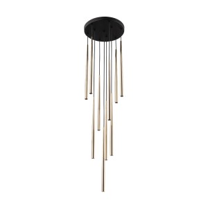 PIANO BLACK GOLD LAMPA WISZACA 10 10118 TK Lighting