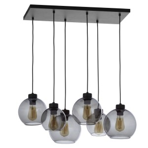 CUBUS LAMPA WISZĄCA 6 PŁ GRAPHITE 2833 TK Lighting