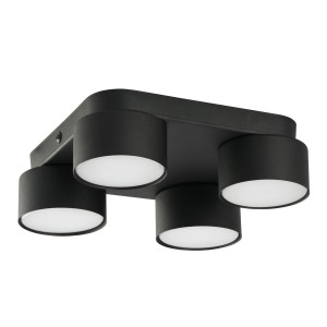 SPACE BLACK LAMPA SUFITOWA 4 PŁ 3401 TK Lighting