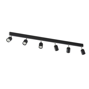 TOP BLACK/CHROME LAMPA SUFITOWA 6 PŁ 1019 TK Lighting