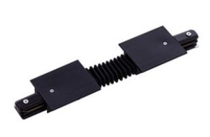 System szynowy 1 obwodowy łącznik elastyczny wpuszczany PROFILE RECESSED FLEX CONNECTOR BLACK 8385 Nowodvorski