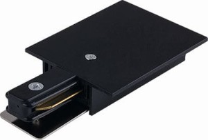 System szynowy 1 obwodowy końcówka zasilająca PROFILE RECESSED POWER END CAP BLACK 8973 Nowodvorski